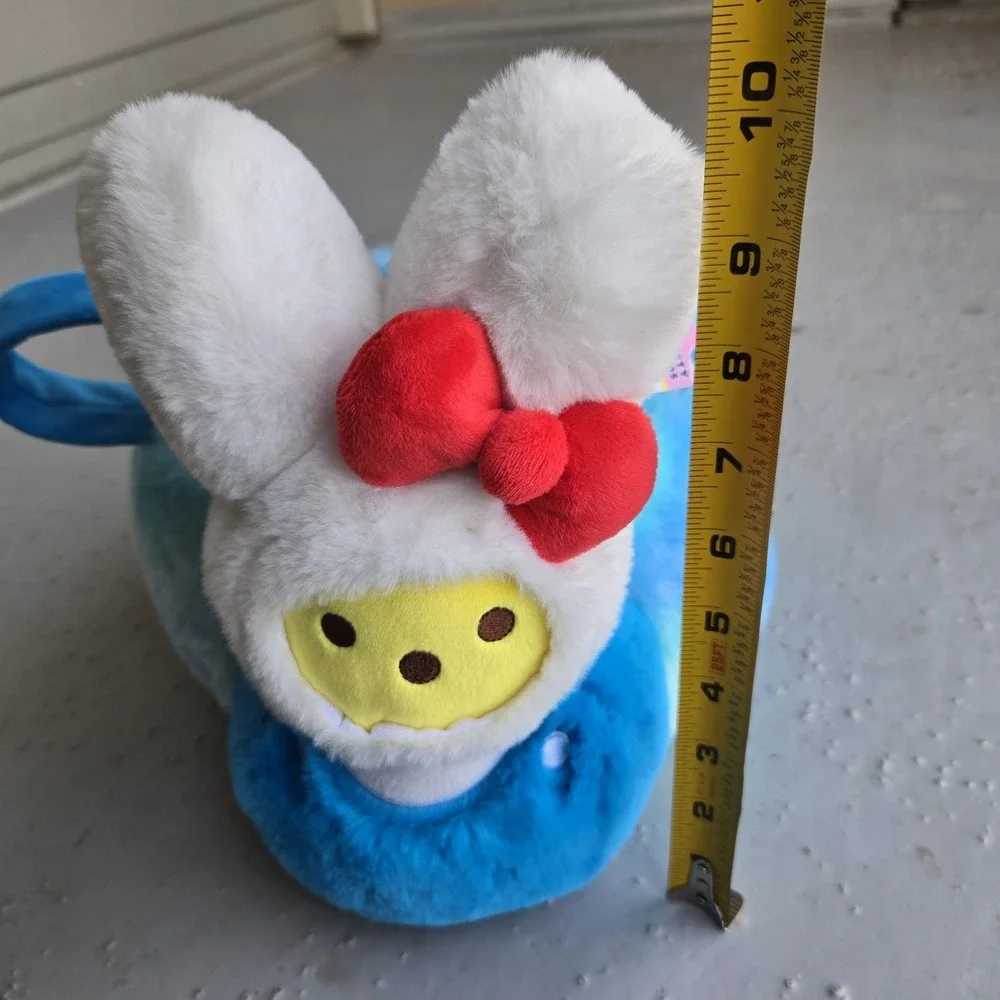 NEW Peeps x HELLO KITTY Easter Basket w/ Handle‎ Bunny Rabbit Plush Basket Blue